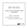 TRG HOME pamuk-saten nevresim takımı