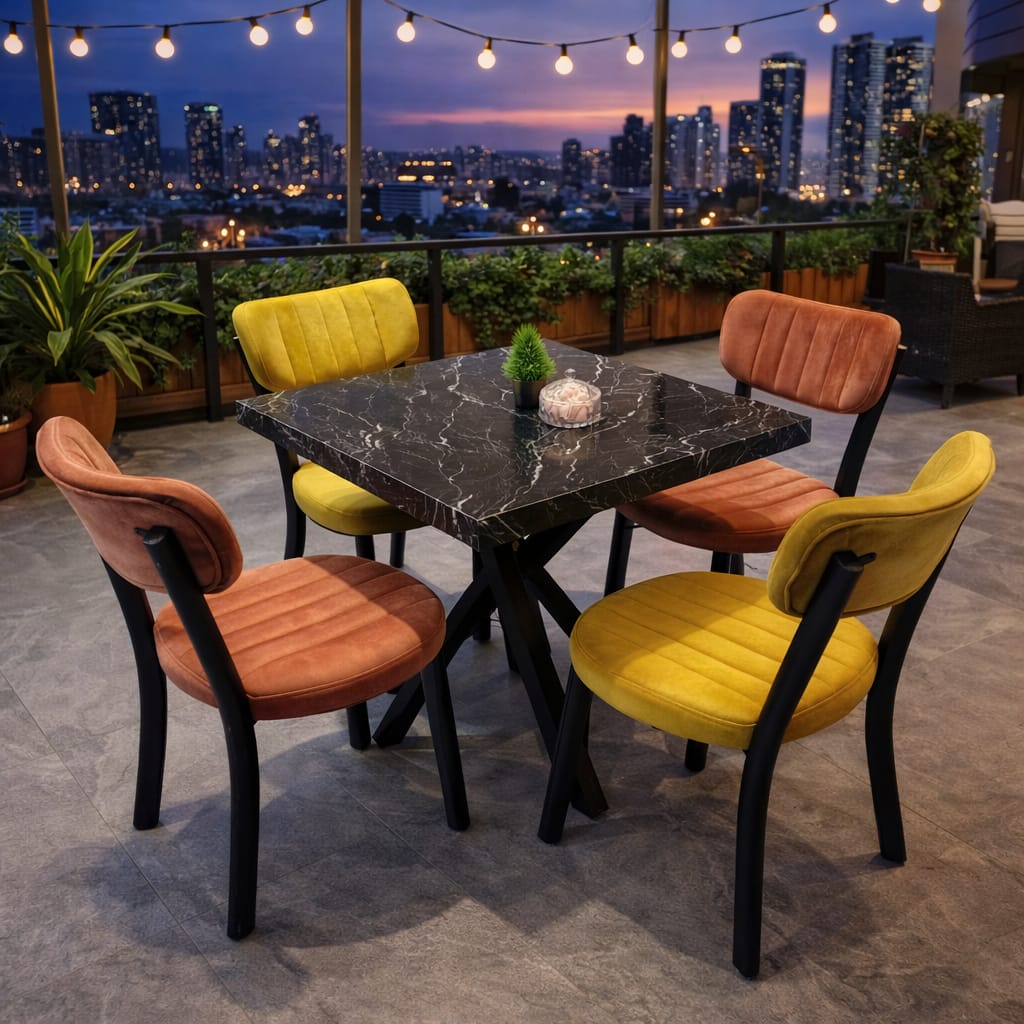 TRG VELORA CAFE MASA SANDALYE TAKIMI