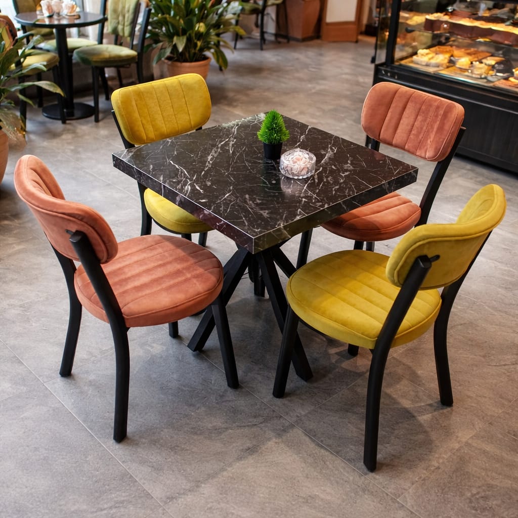 TRG VELORA CAFE MASA SANDALYE TAKIMI